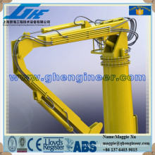 knuckle boom port Marine ship hydraulic crane